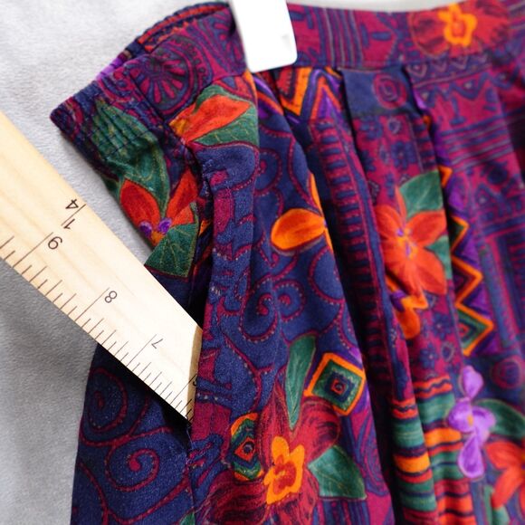 Bon Worth Skirt Petite Large Women Thanksgiving Fall Boho Peasant Cottage Floral - Picture 7 of 10